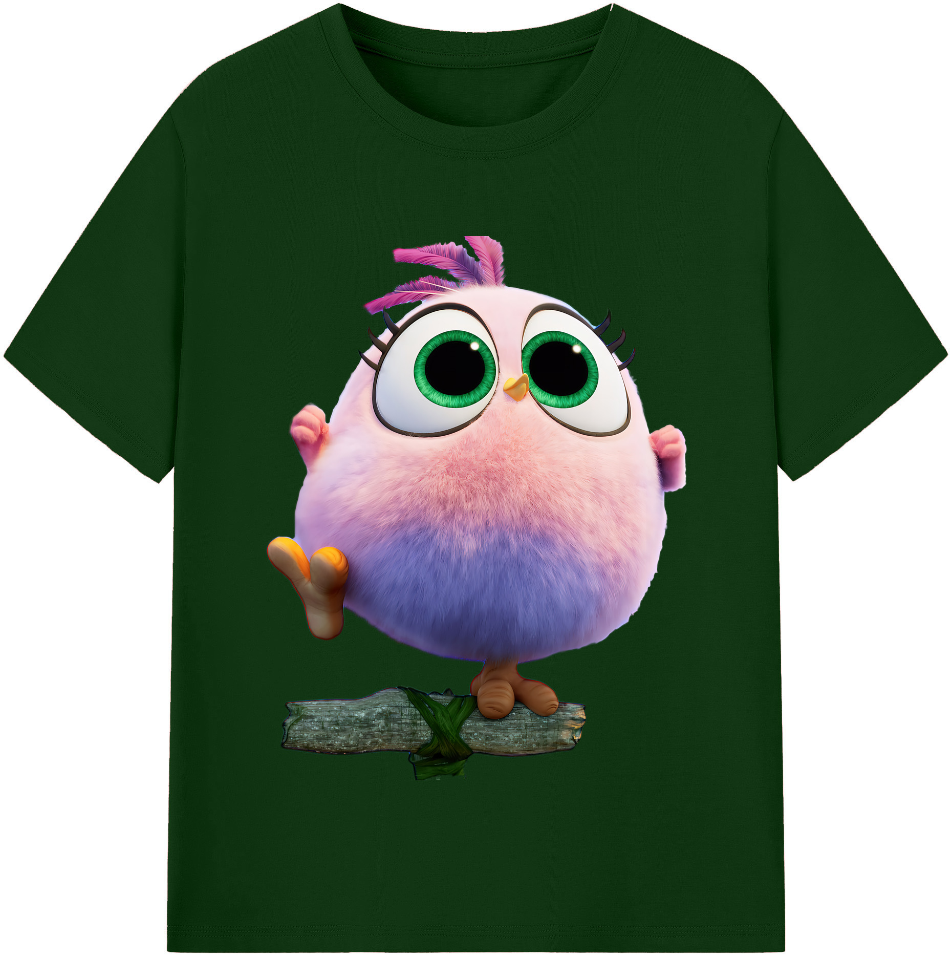 （画像用） Angry Birds アングリーバード 綿100％半袖Tシャツ（フロントプリント）